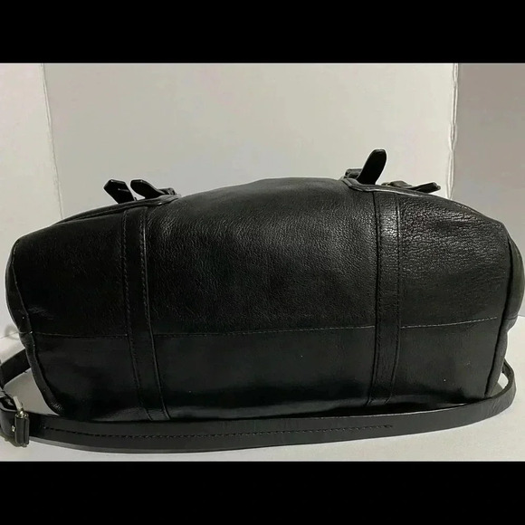 Cole Haan black leather satchel handbag - Picture 6 of 11